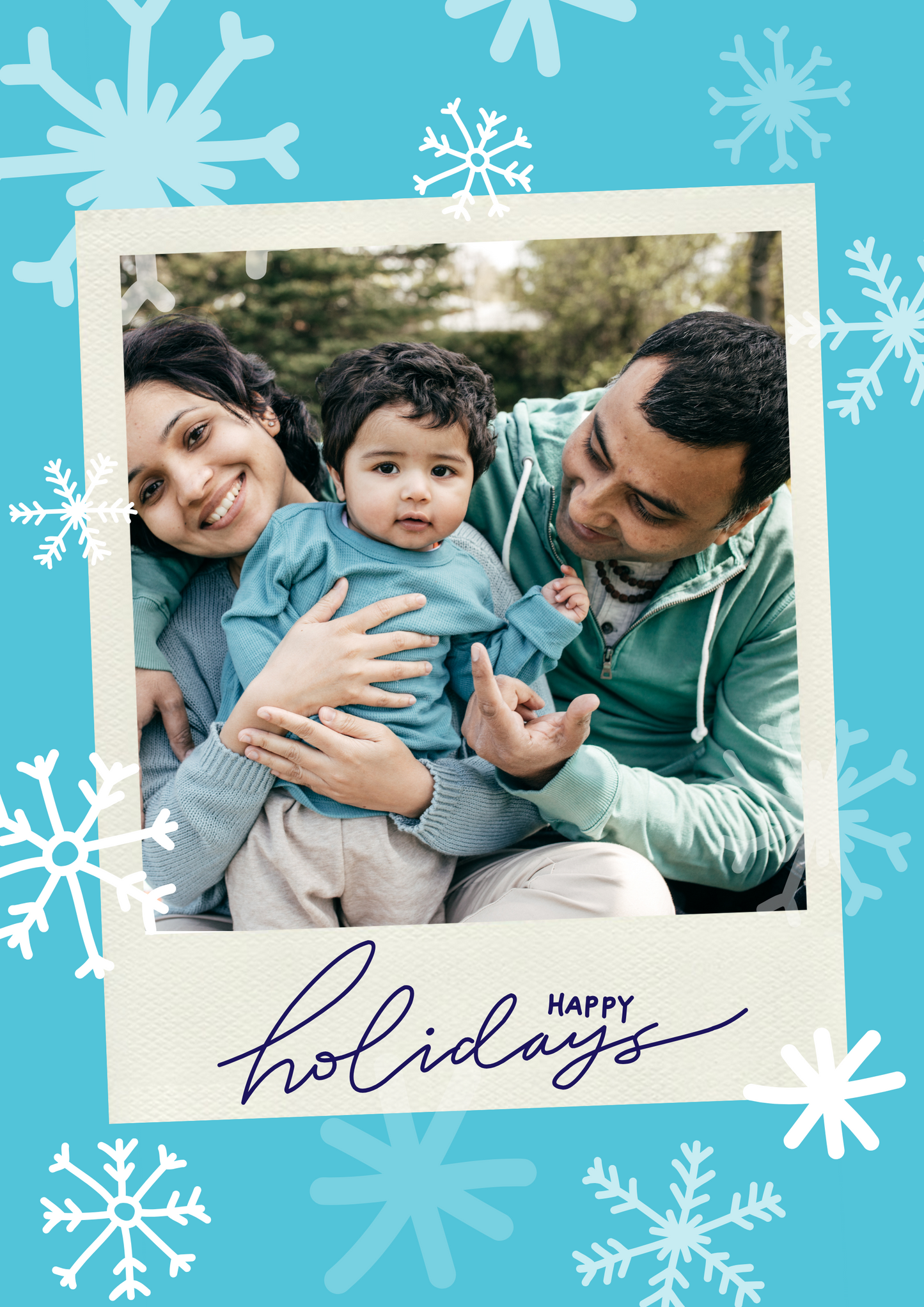 Happy Holidays Snowflake Photo