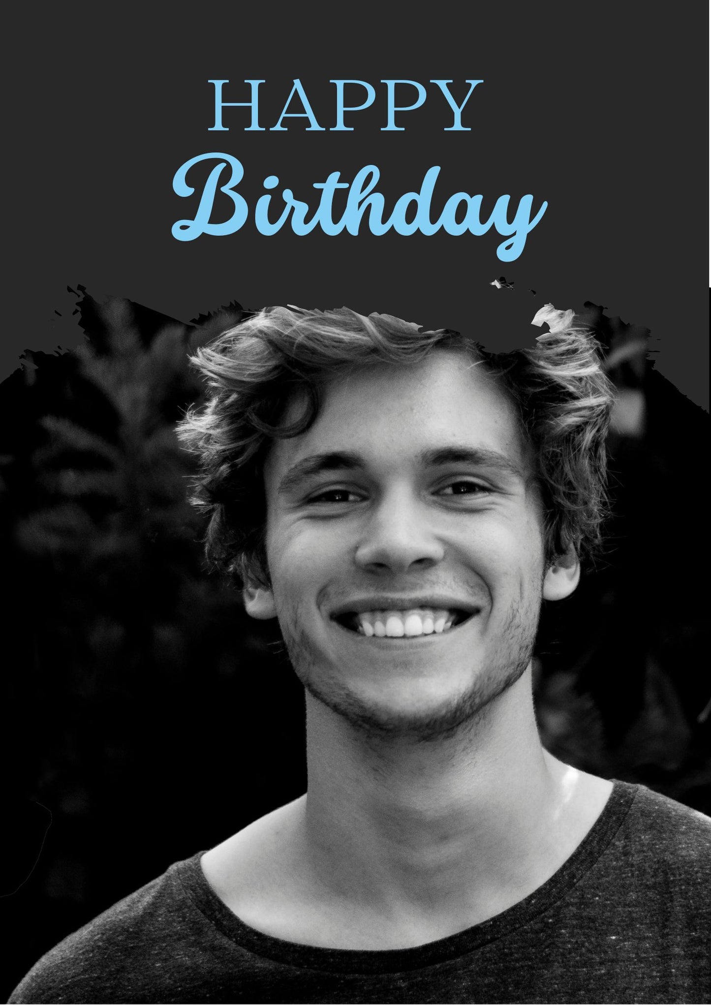 Classic Birthday Blue Photo