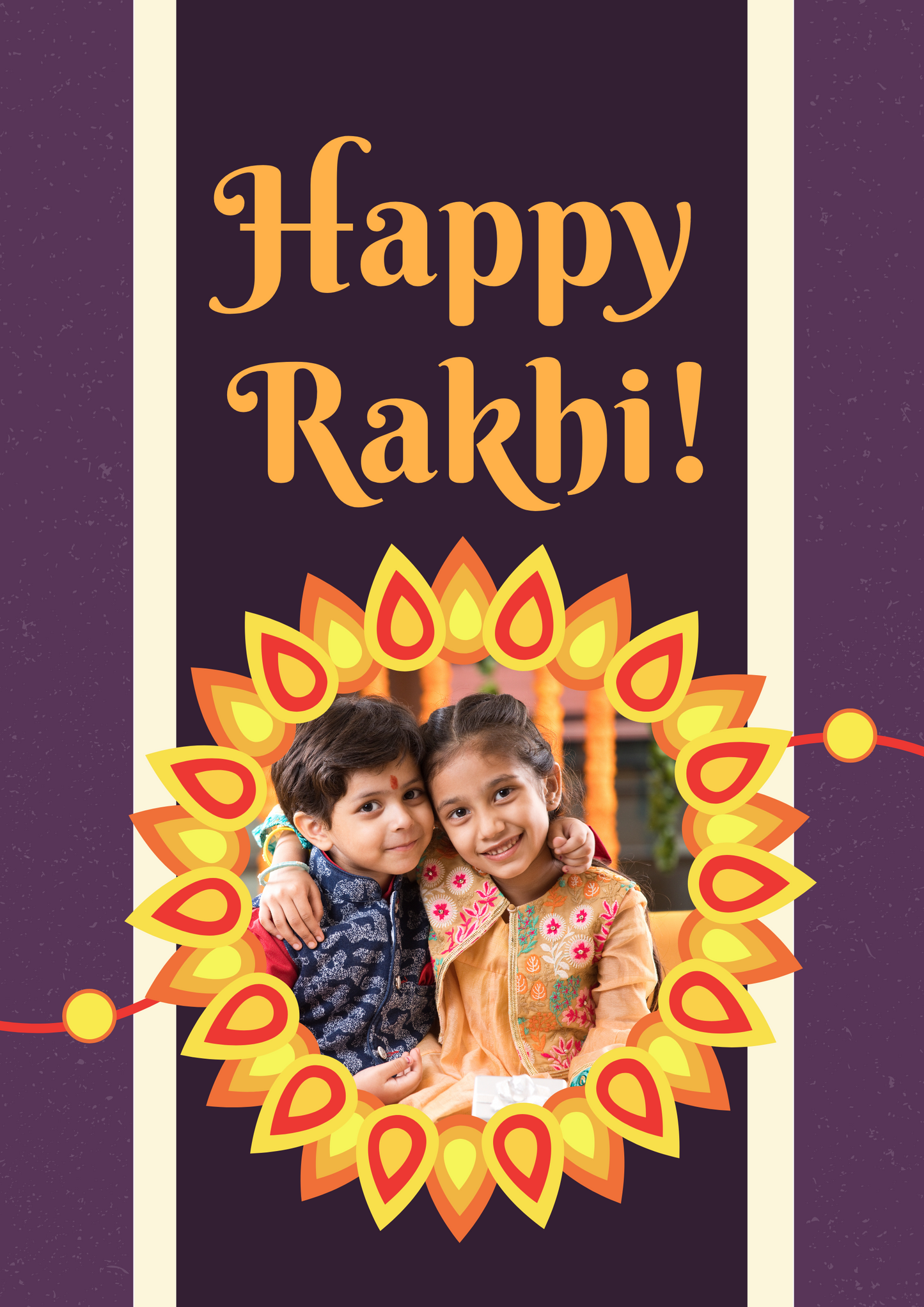 Rakhi Thread Photo Card