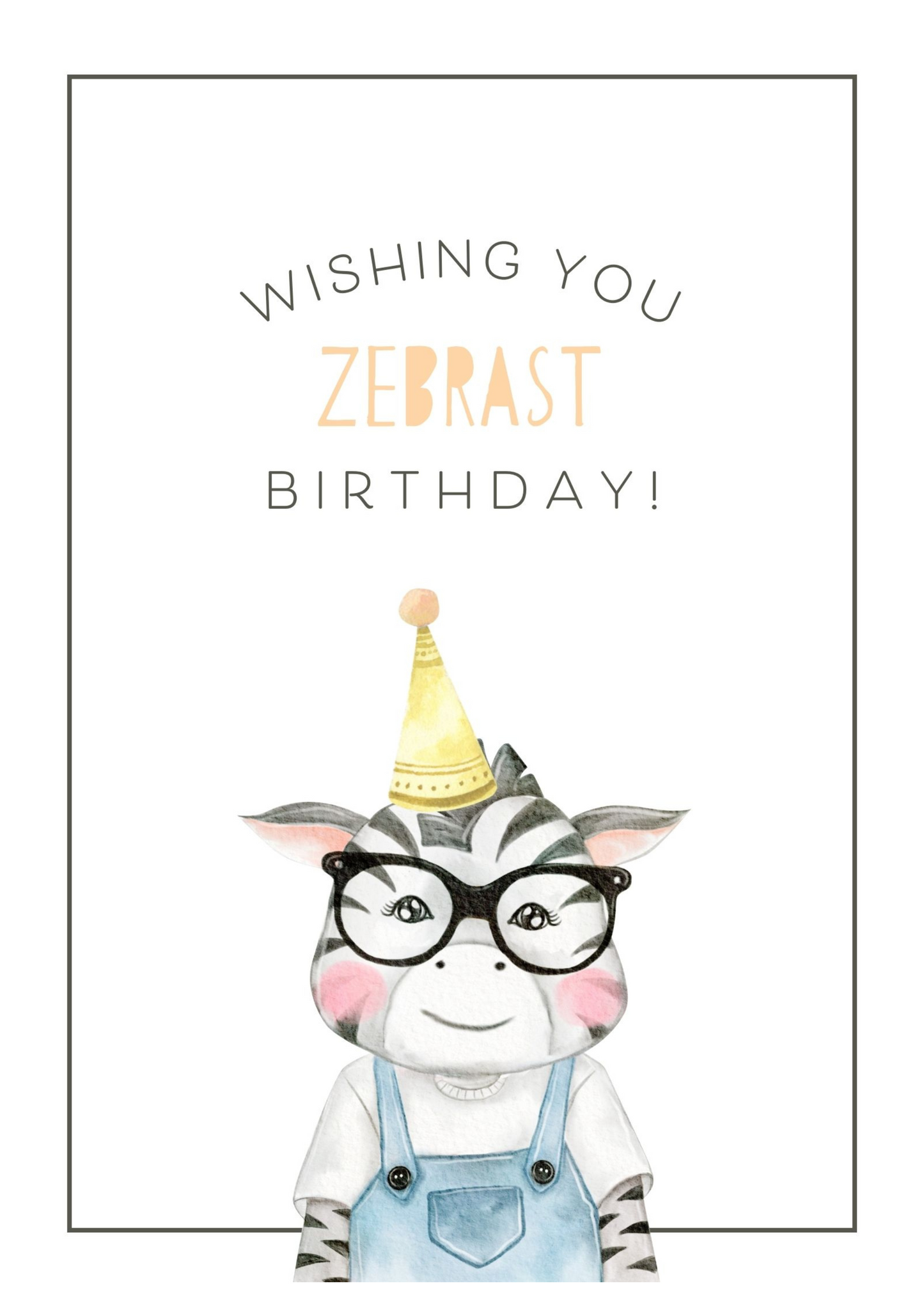 A Zebra Birthday