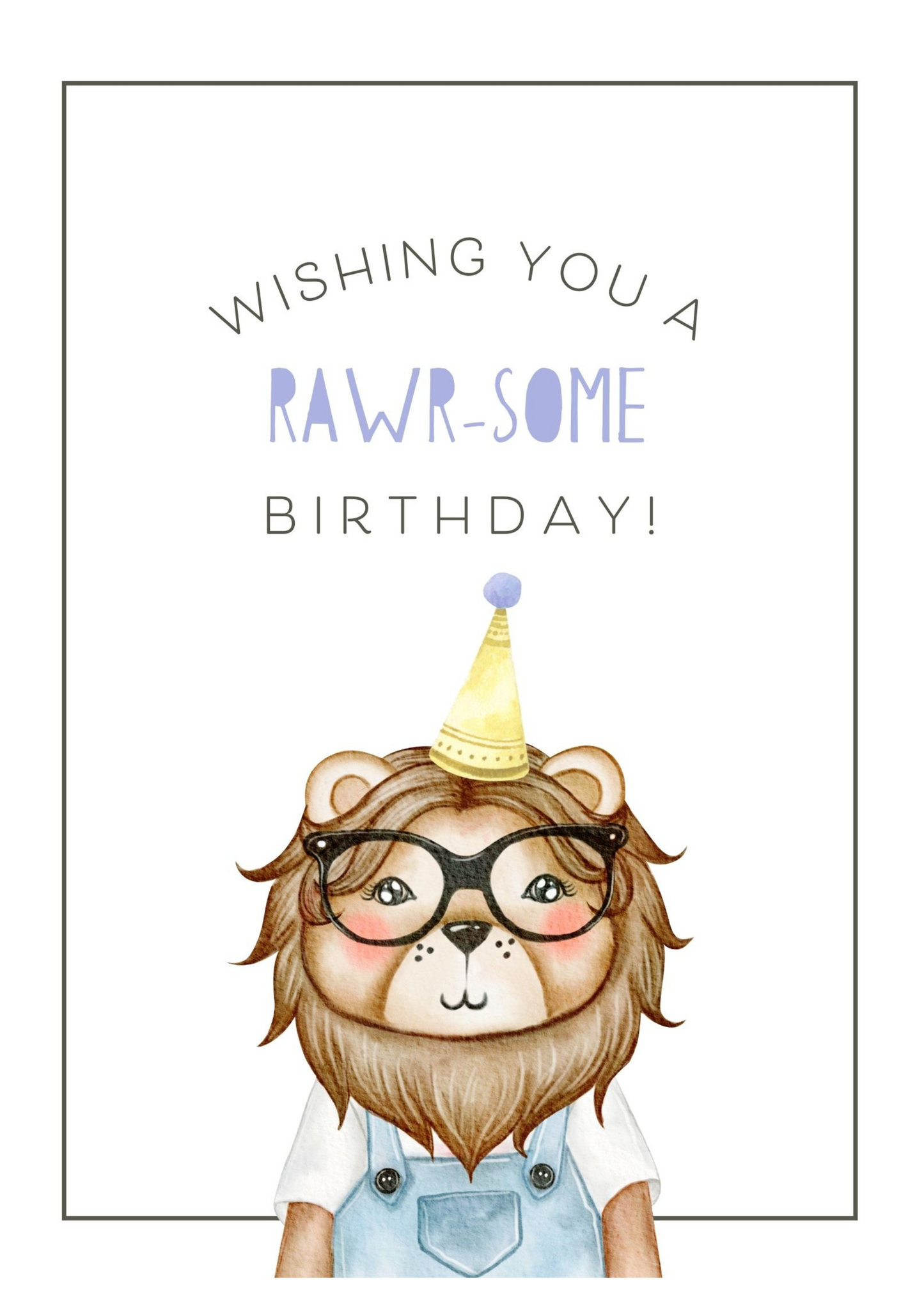 Lion Rawr-Some Birthday