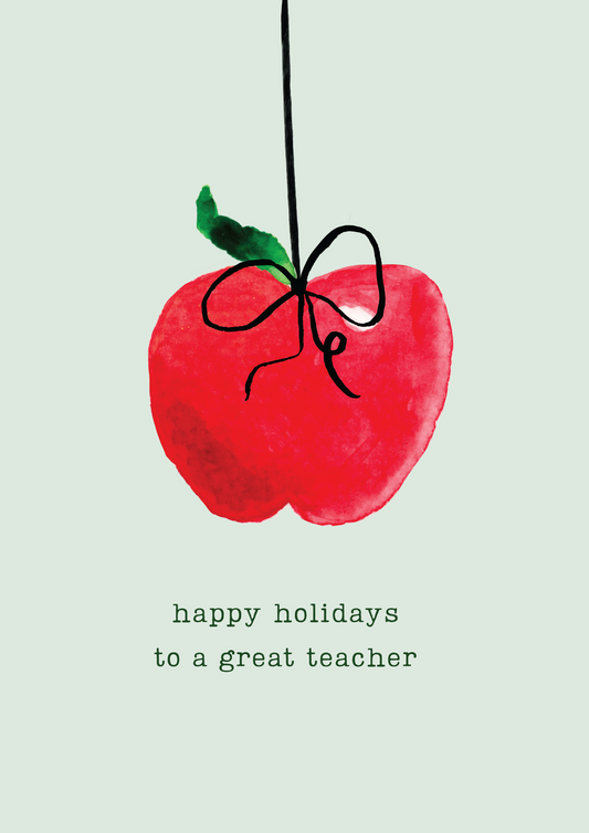 Teacher Holiday Apple