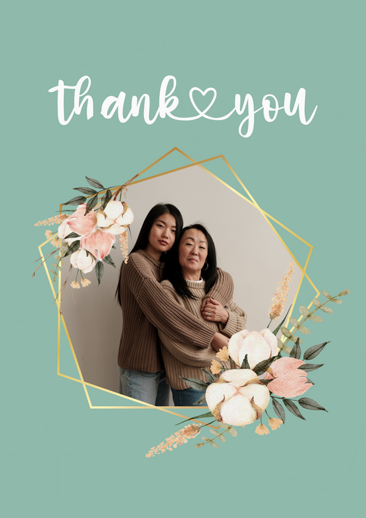 Thank You Floral Frame