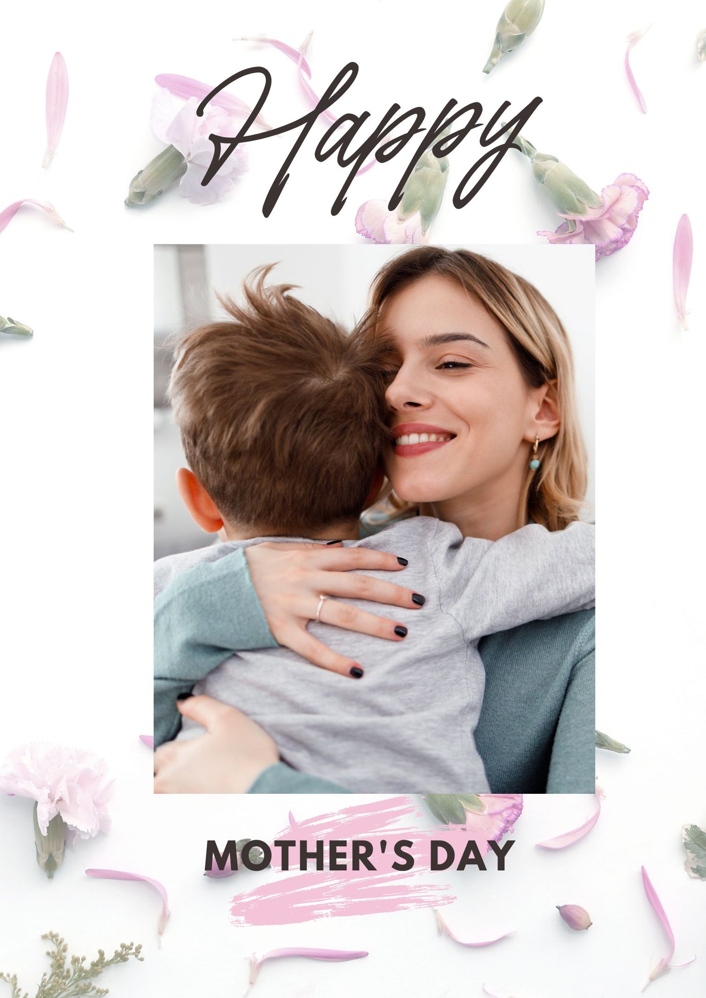 Carnation Mother's Day Photo Card