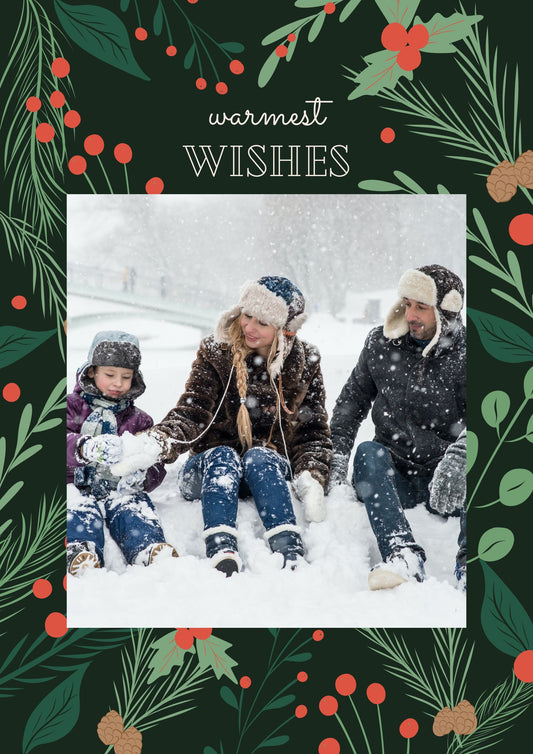 Warmest Wishes Photo Card